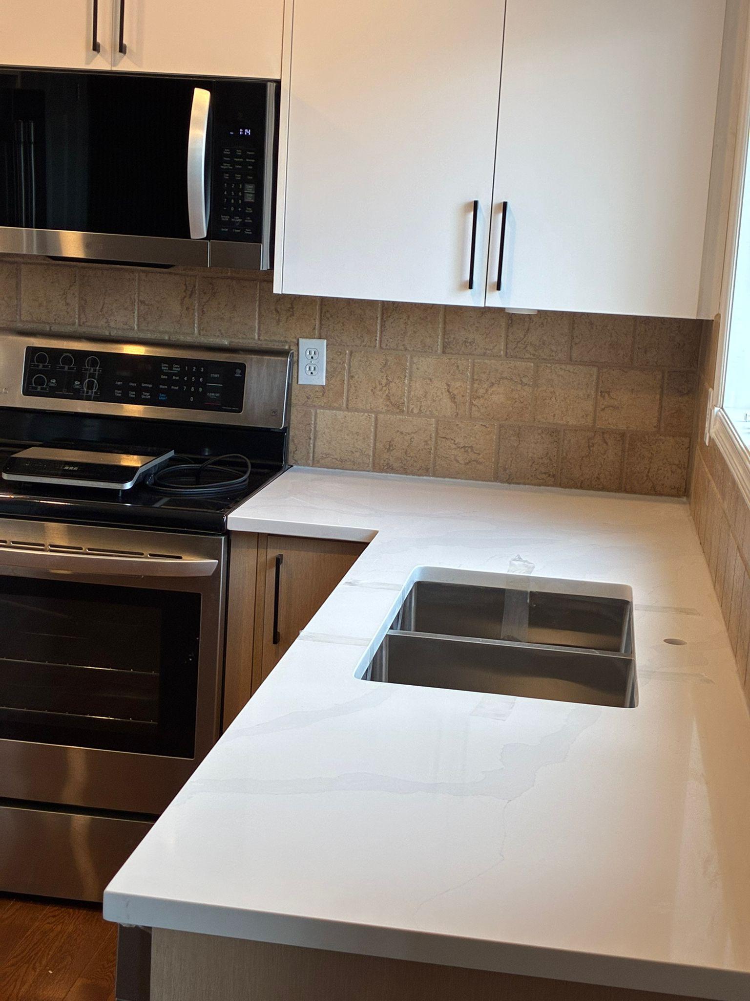 Countertop installation project, Calgary