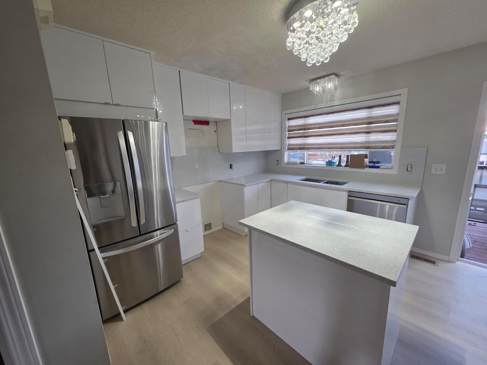 Stone countertop renovation, Calgary