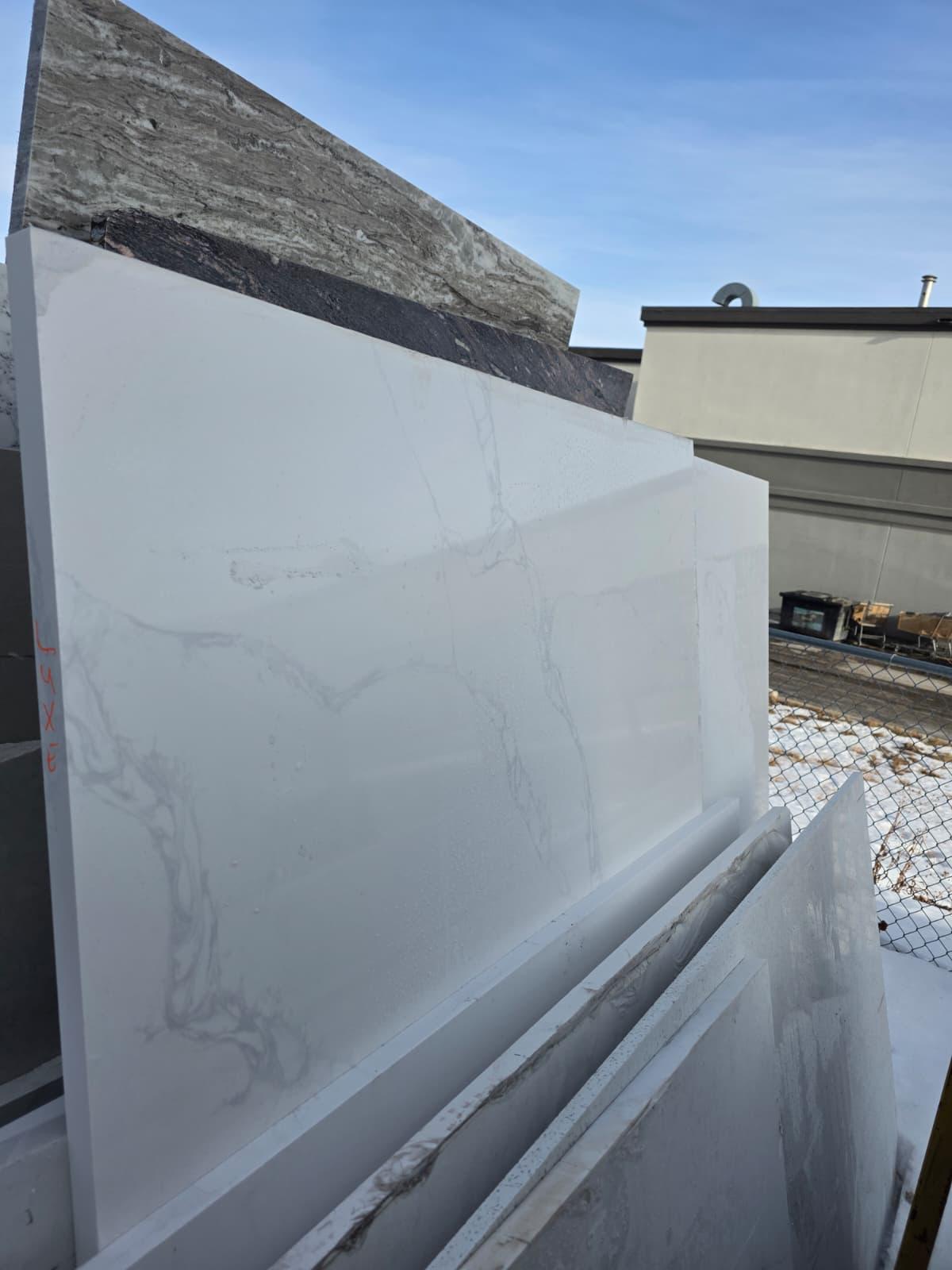 Stone slab inventory, Calgary yard