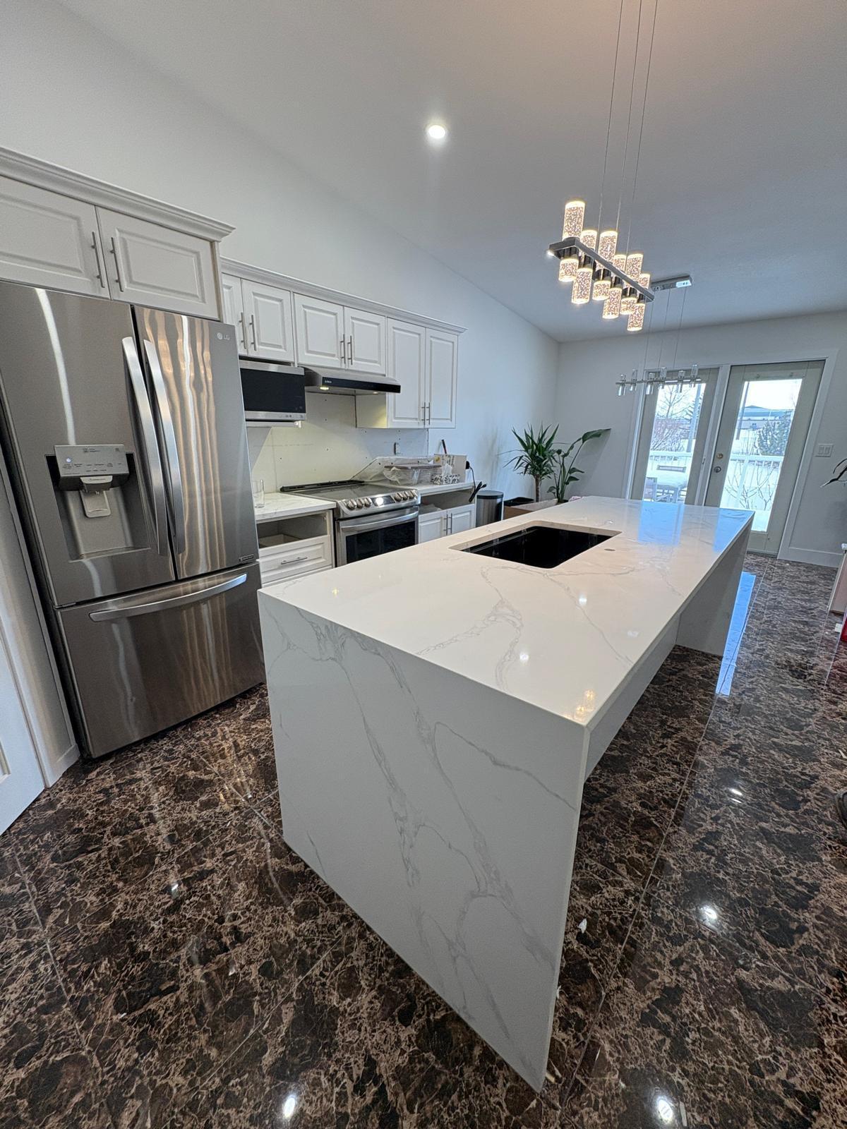 Kitchen renovation with new countertops, Calgary