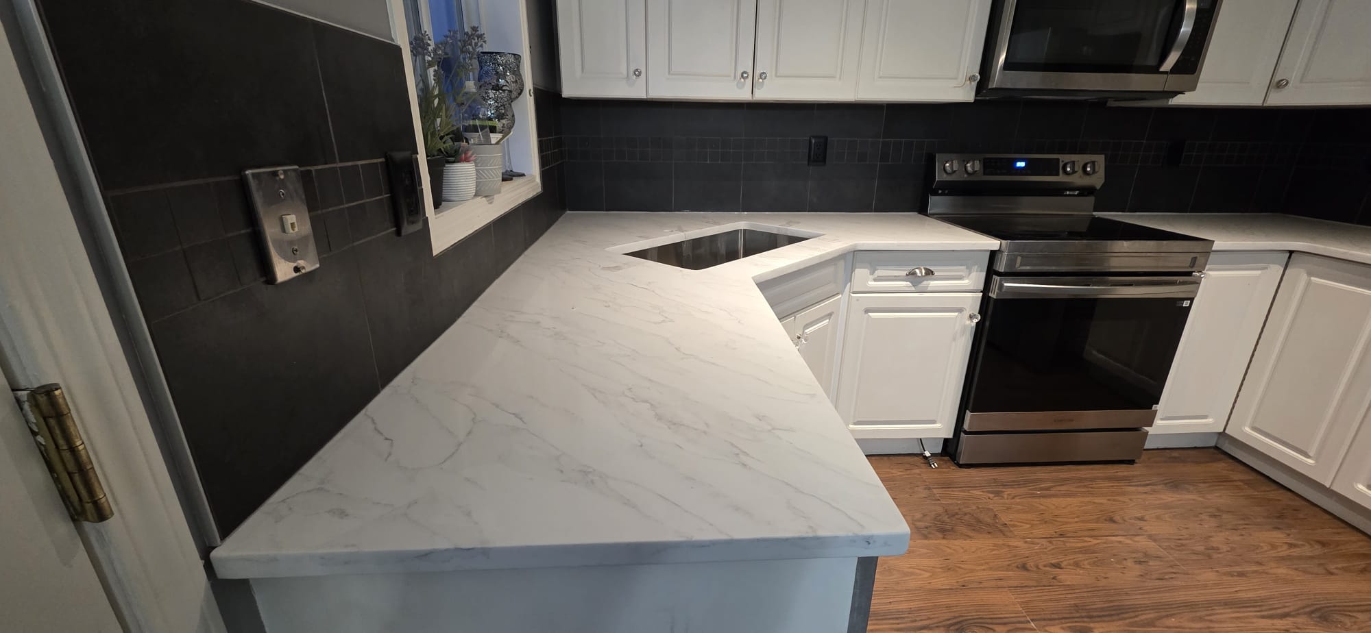 Stone countertop installation, Calgary
