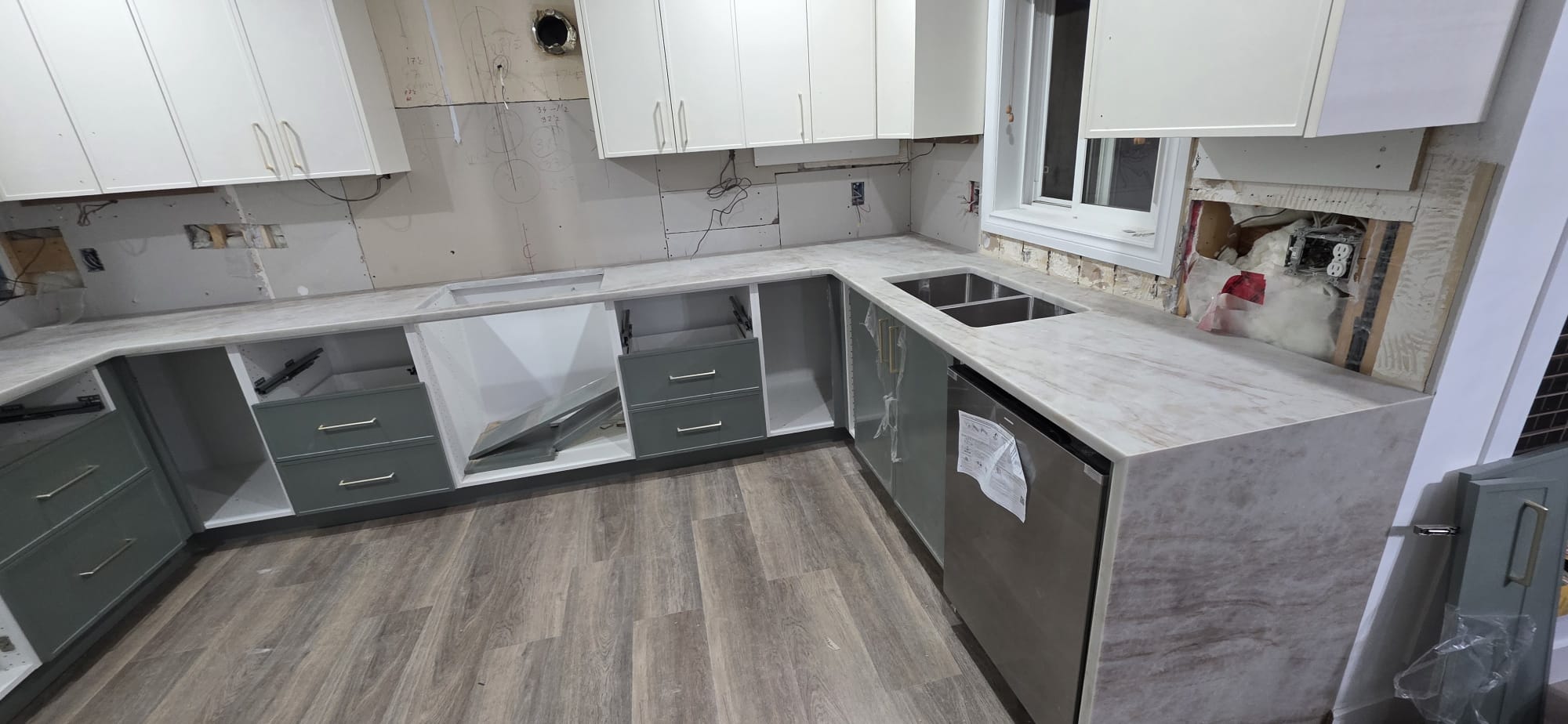 Kitchen countertop installation, Calgary