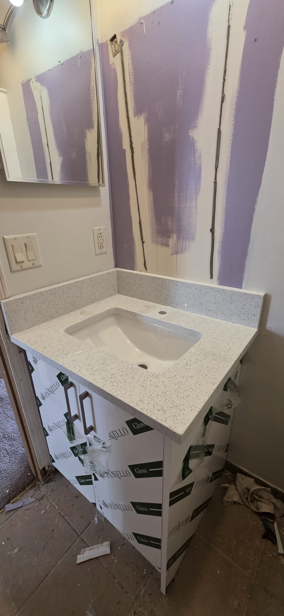 Quartz kitchen installation, Calgary