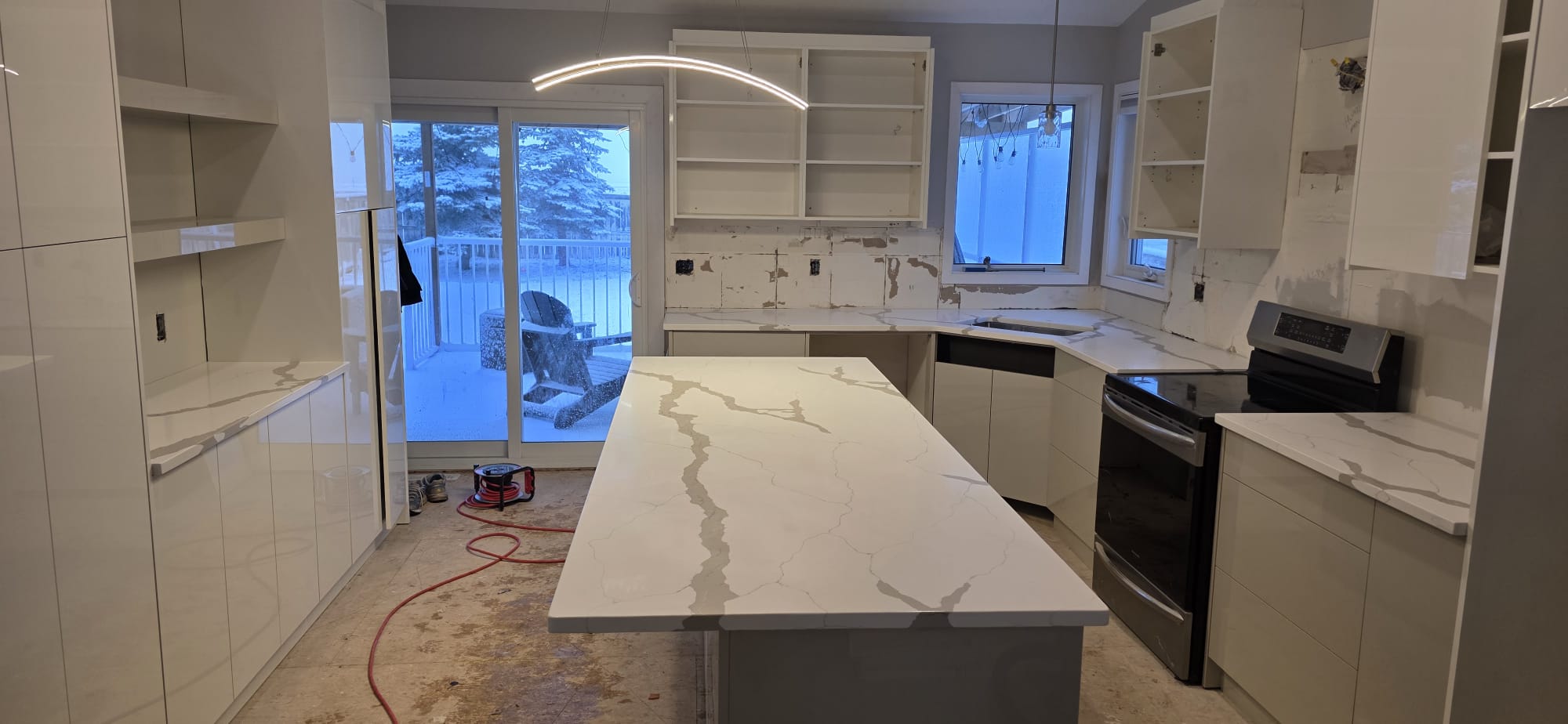Quartz countertop project, Calgary