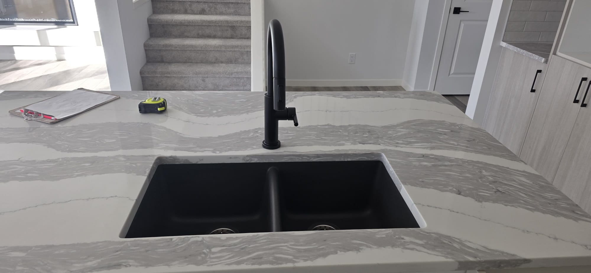 Stone countertop installation, Calgary