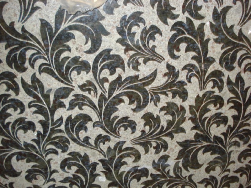 Farfalla Blue Granite Maxiflora Design granite slab