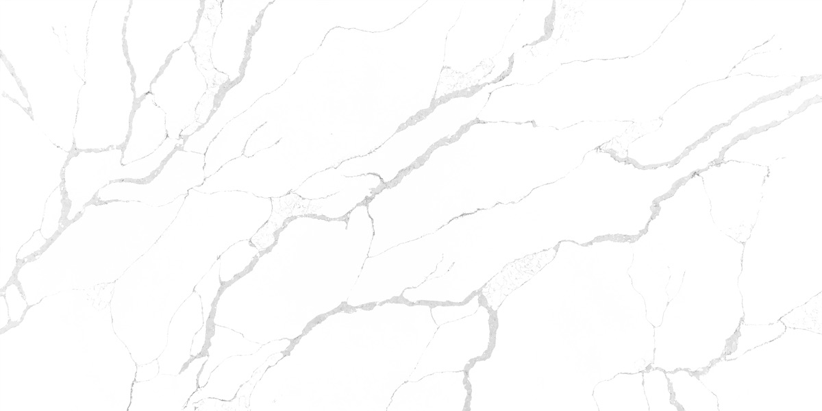White Grey Veined Quartz 3311 quartz slab