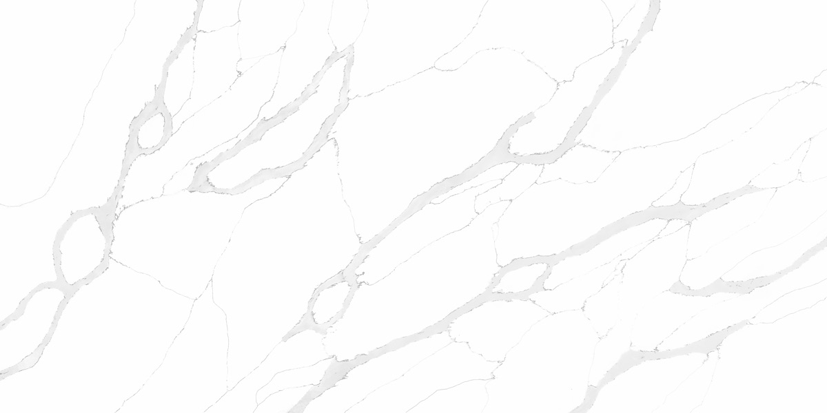 White Grey Veined Quartz 3315 quartz slab
