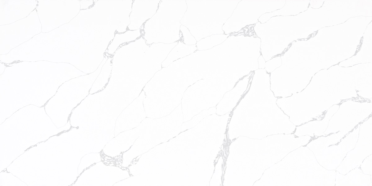 White Grey Veined Quartz 3318 quartz slab