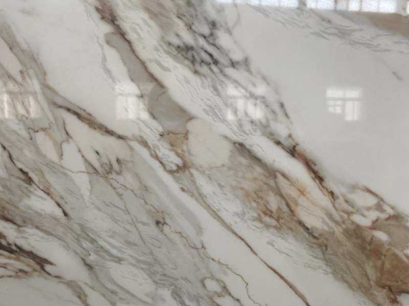 Golden Carrara Printed Quartz quartz slab