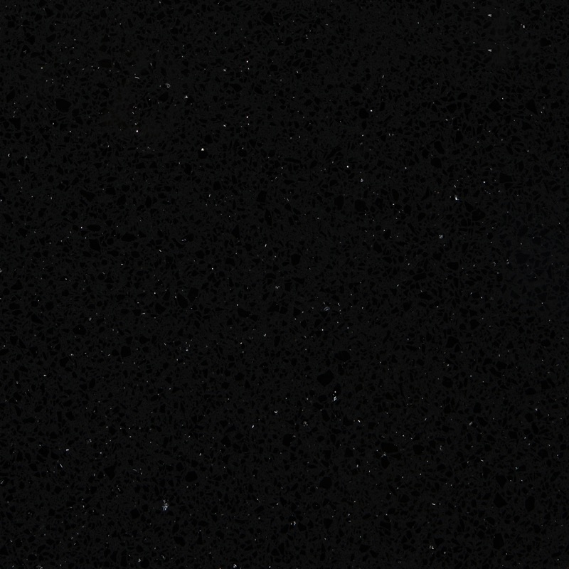 Jet Black Quartz quartz slab