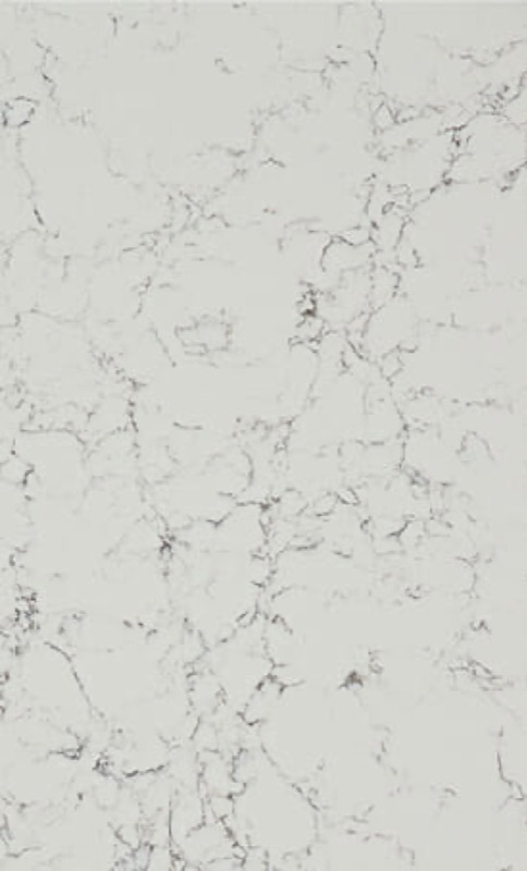 White Attica quartz slab